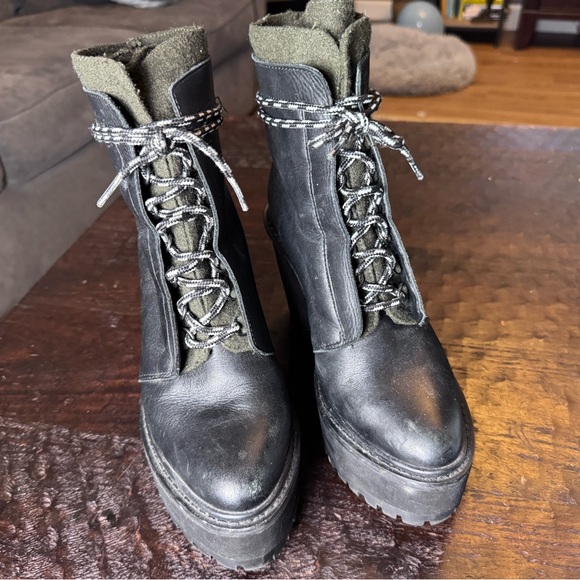 Shellys London Black Heeled Boots - Picture 2 of 8